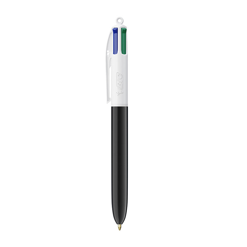 Stylo BIC® 4 couleurs blanc et noir personnalisable