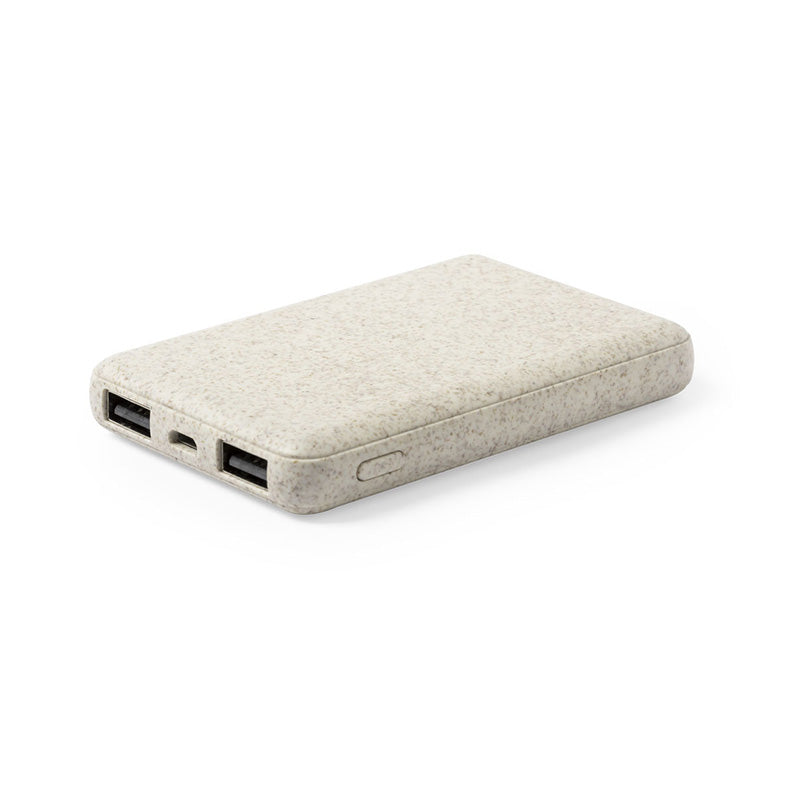 Batterie externe en paille de blé personnalisable