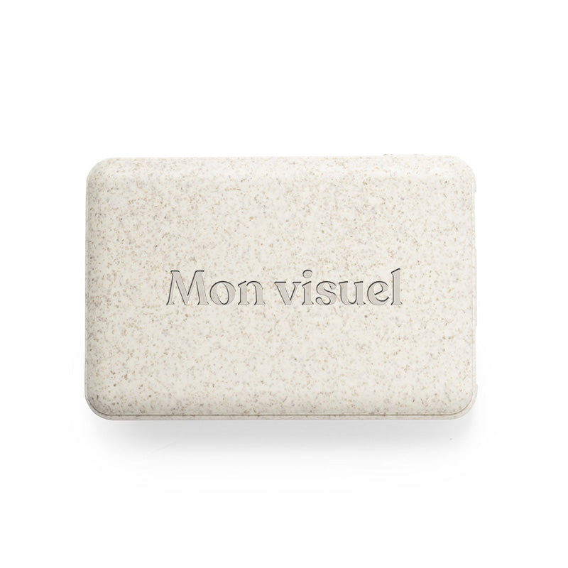 Batterie externe en paille de blé personnalisée