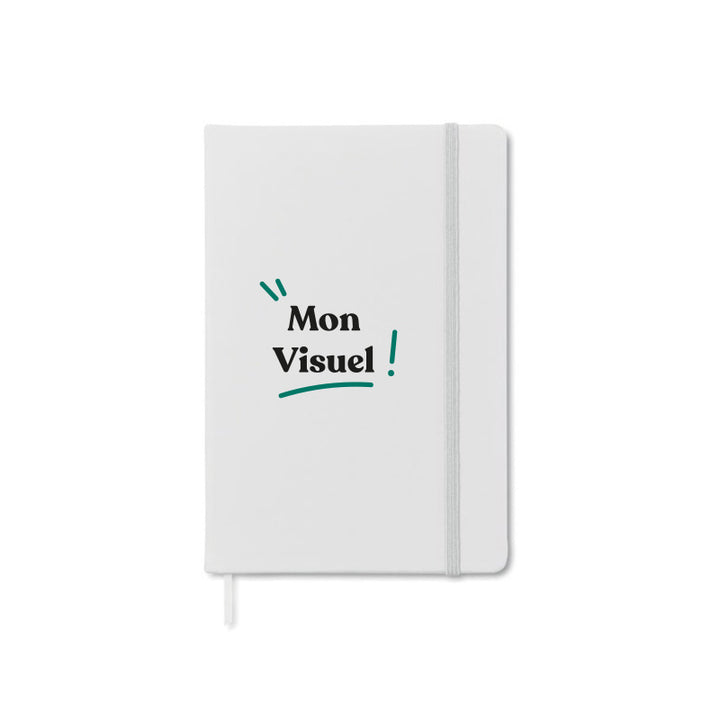 Carnet de notes personnalisé avec logo d'entreprise; idéal pour vos goodies professionnels et cadeau clients.