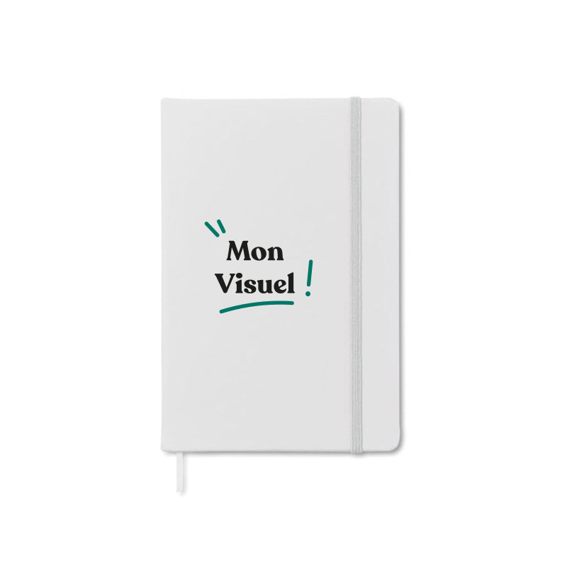 Carnet de notes personnalisé avec logo d'entreprise; idéal pour vos goodies professionnels et cadeau clients.