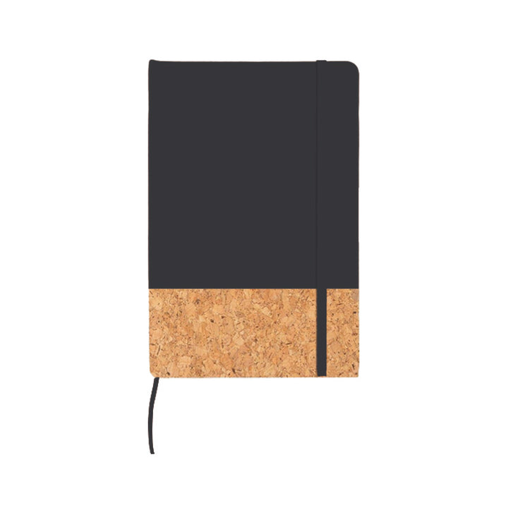 Carnet en liège noir personnalisable
