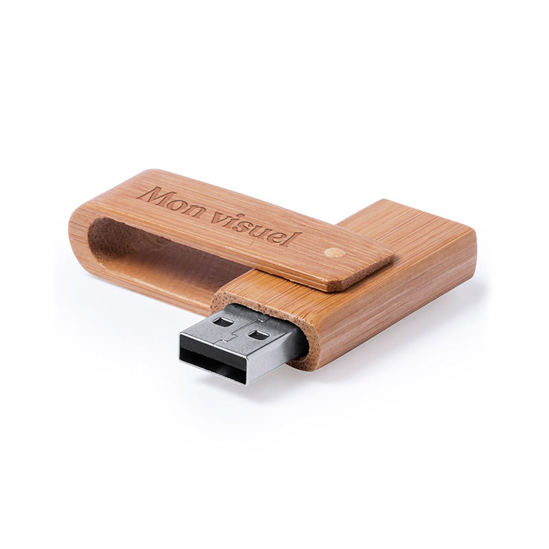 Clé USB en bambou personnalisée