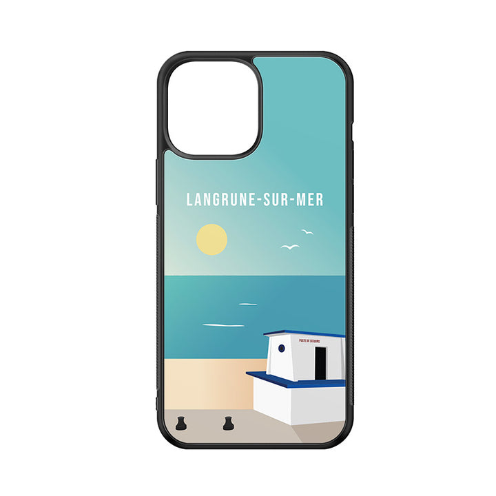 Coque antichoc noire de Langrune-sur-Mer
