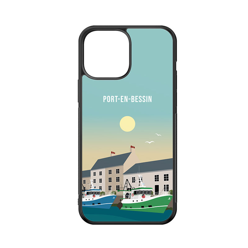 Coque antichoc noire de Port-en-Bessin