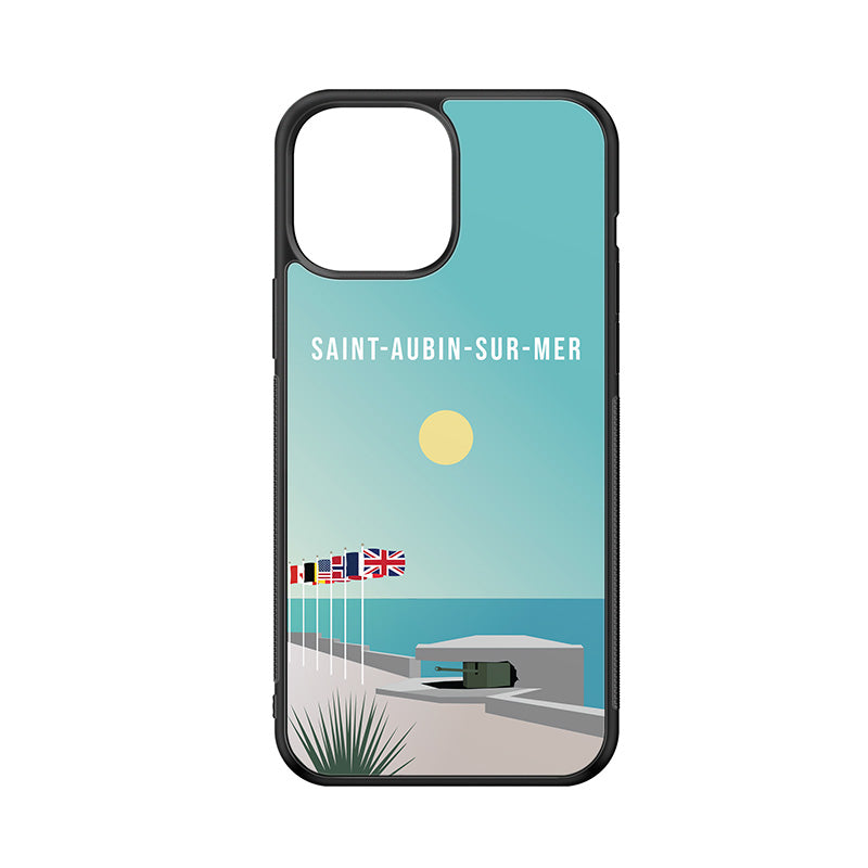 Coque antichoc noire de Saint-Aubin-sur-Mer