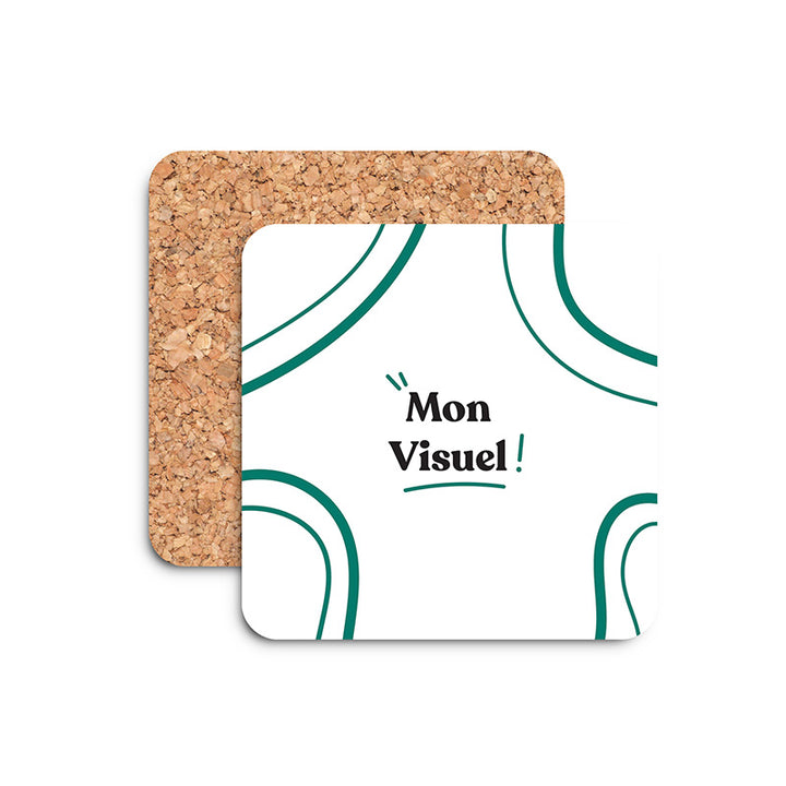 Dessous de verre carré personnalisé