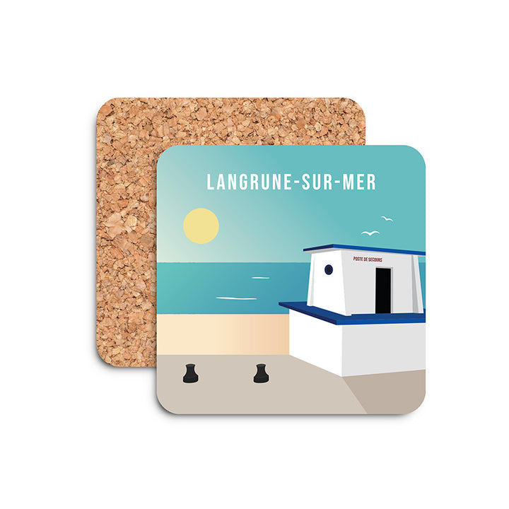 Dessous de verre de Langrune-sur-Mer