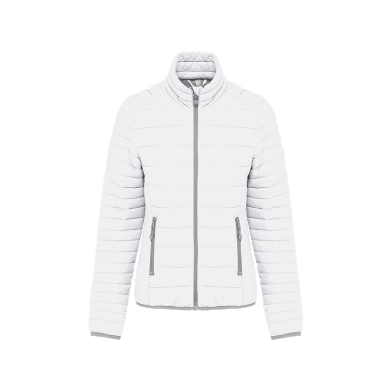 Doudoune manches longues blanc personnalisée pour femme