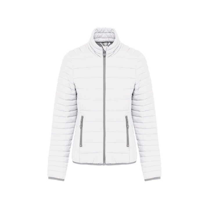 Doudoune manches longues blanc personnalisée pour femme