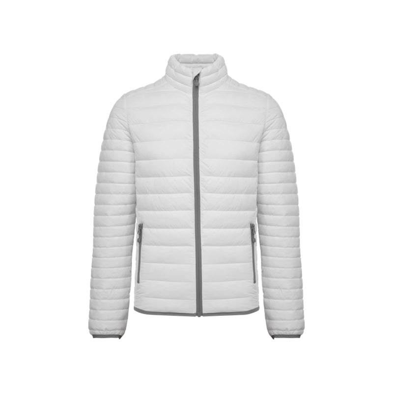 Doudoune manches longues blanc personnalisée pour homme
