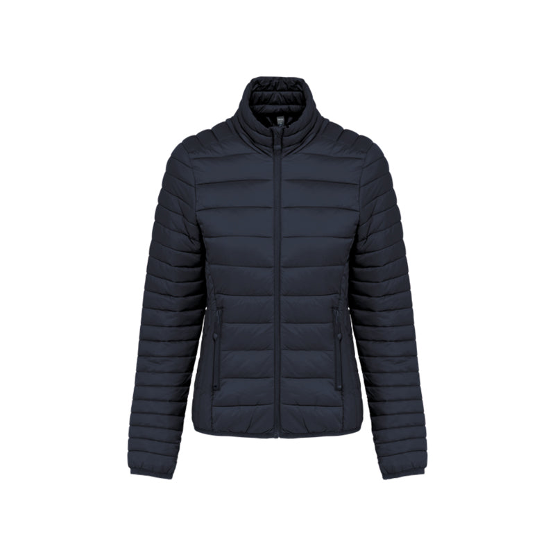 Doudoune manches longues bleu marine personnalisée pour femme