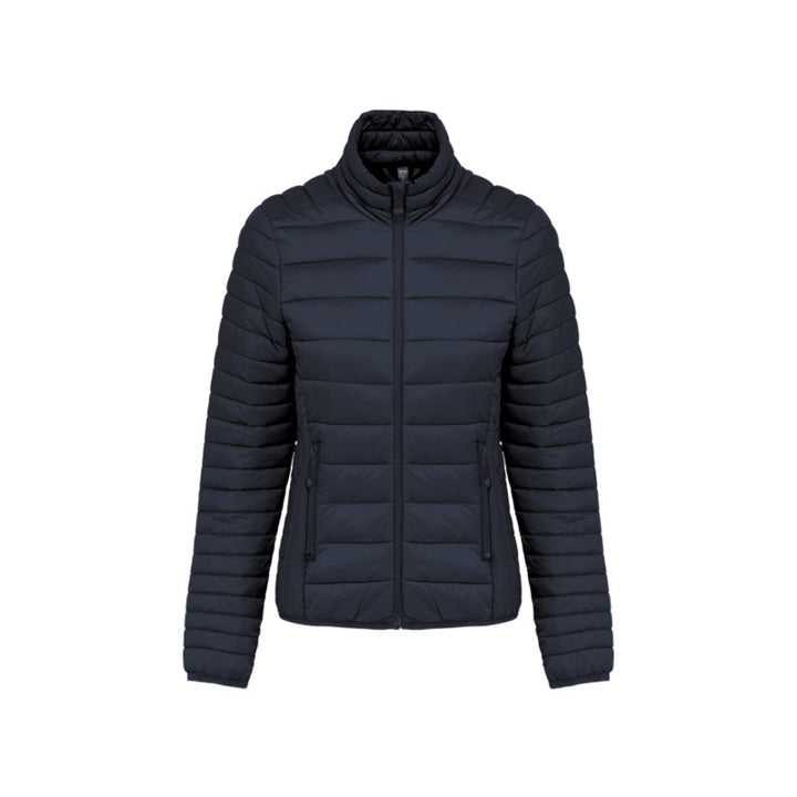 Doudoune manches longues bleu marine personnalisée pour femme