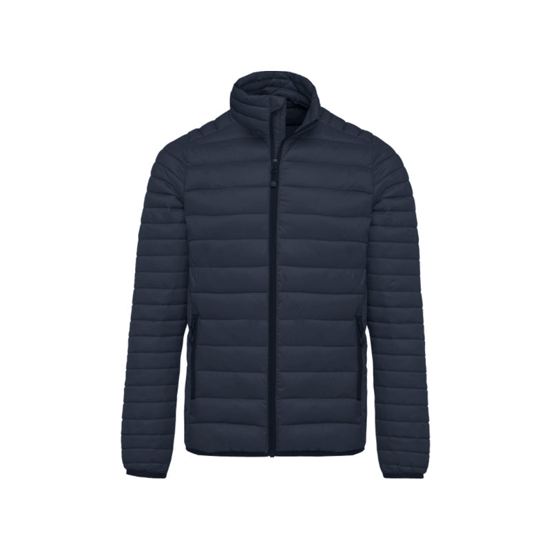 Doudoune manches longues bleu marine personnalisée pour homme