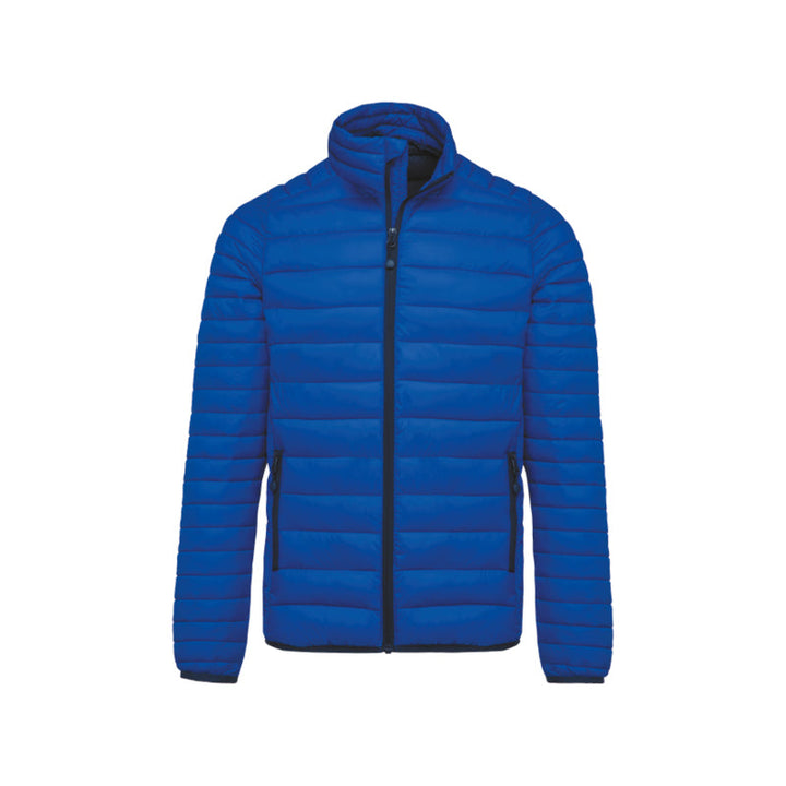 Doudoune manches longues bleu roi personnalisée pour homme