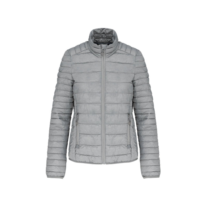 Doudoune manches longues gris personnalisée pour femme