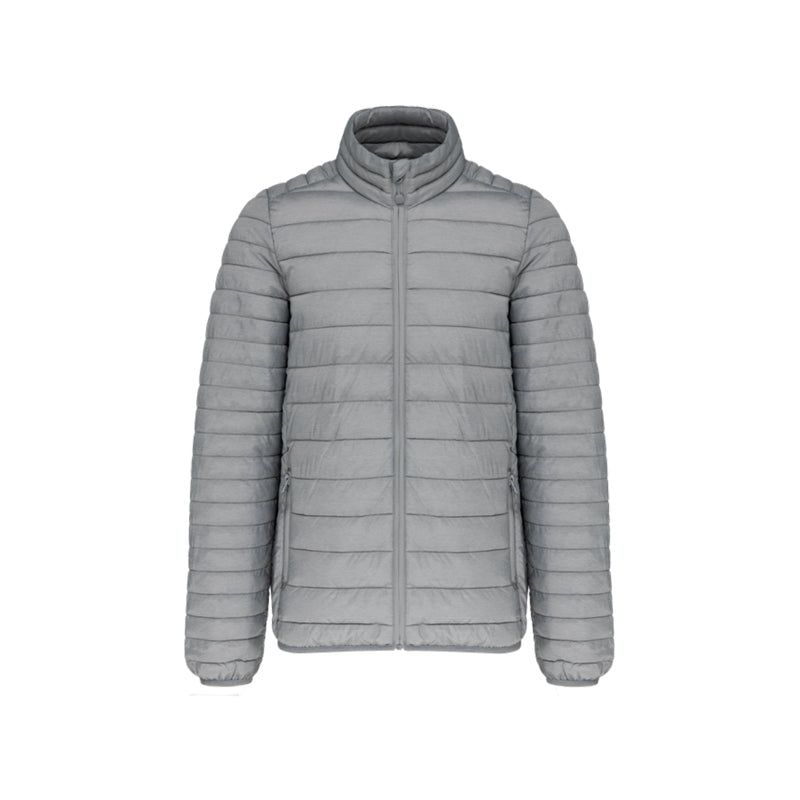 Doudoune manches longues gris personnalisée pour homme