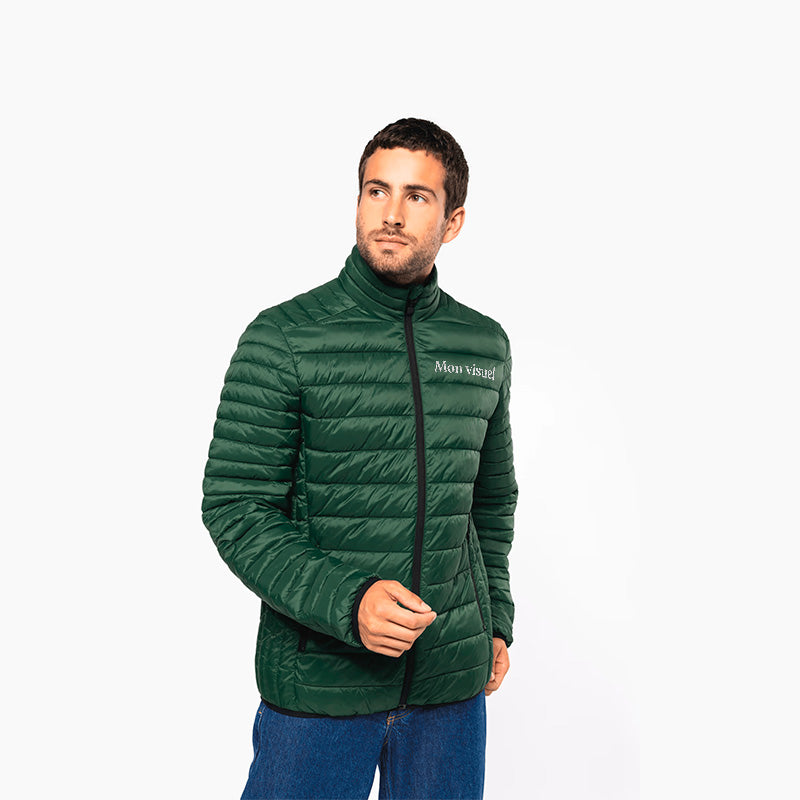 Doudoune manches longues personnalisée avec une broderie coeur pour homme