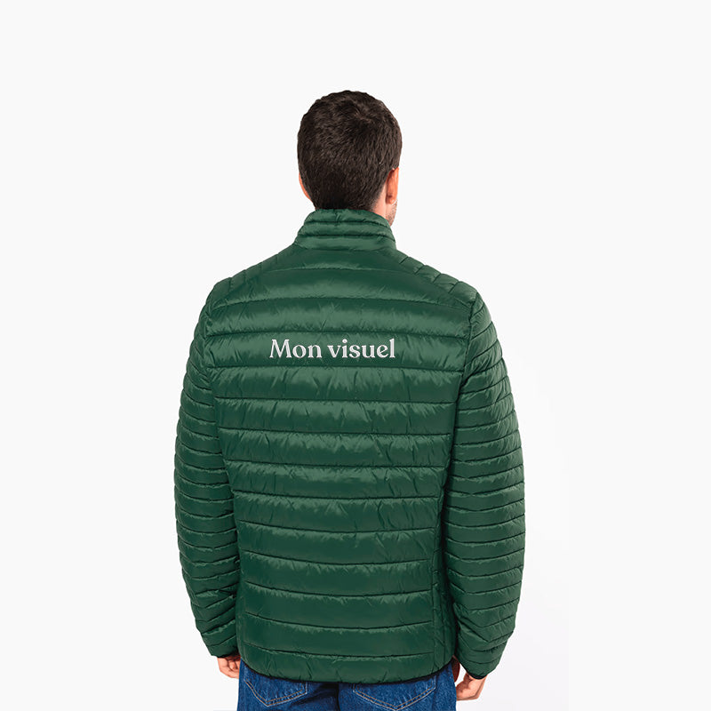 Doudoune manches longues personnalisée avec une broderie dos pour homme