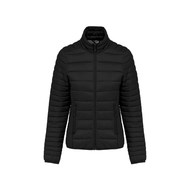 Doudoune manches longues noir personnalisée pour femme
