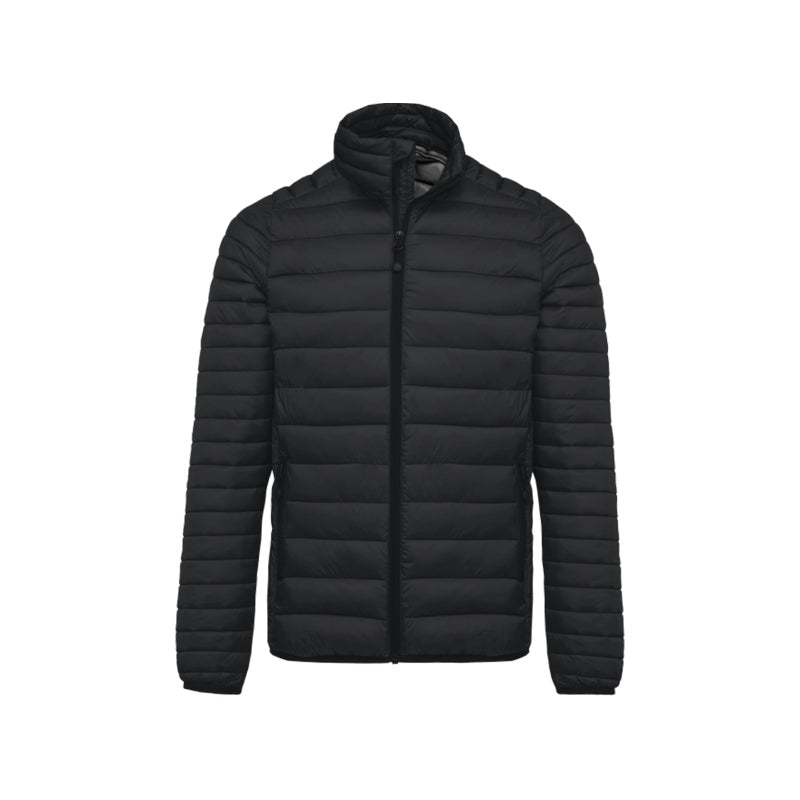 Doudoune manches longues noir personnalisée pour homme