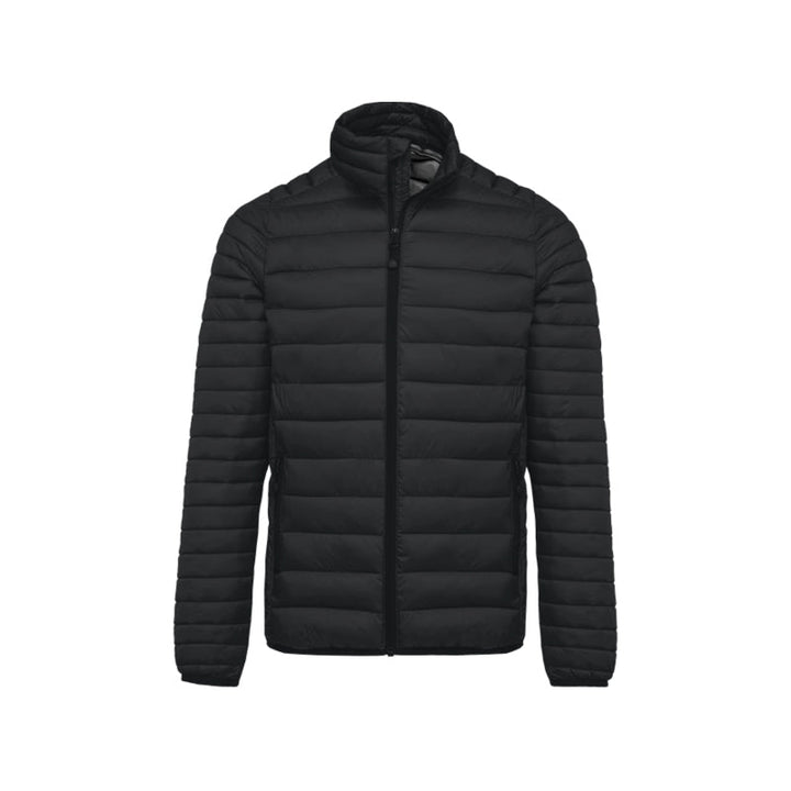 Doudoune manches longues noir personnalisée pour homme
