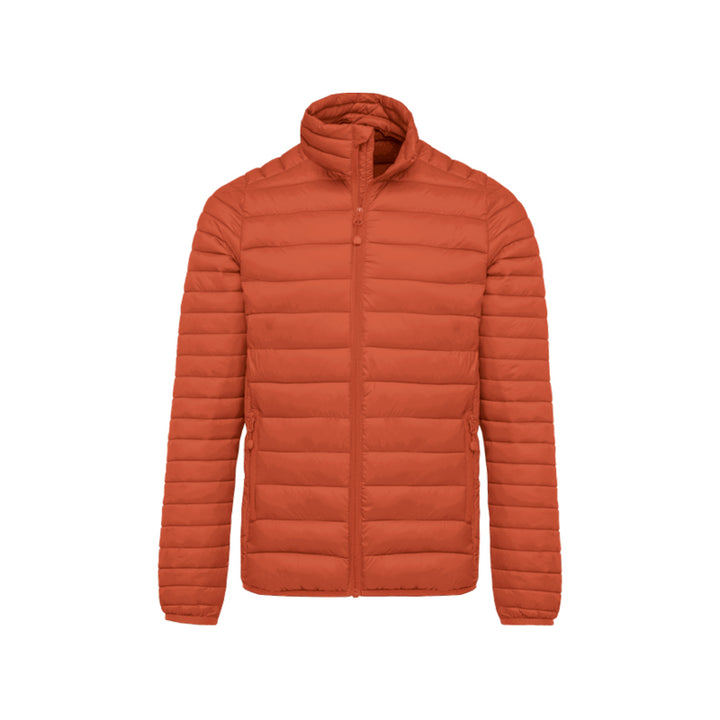 Doudoune manches longues orange personnalisée pour homme
