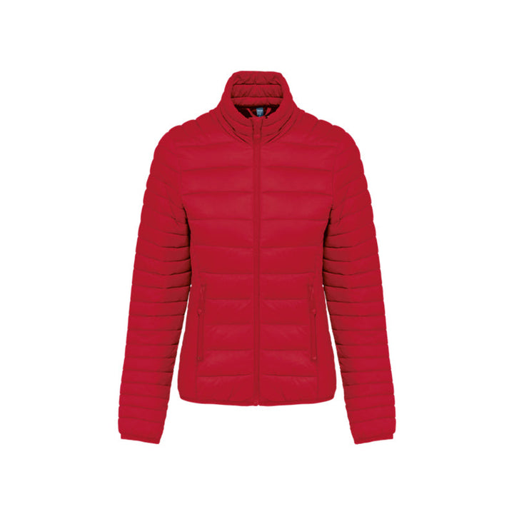 Doudoune manches longues rouge personnalisée pour femme