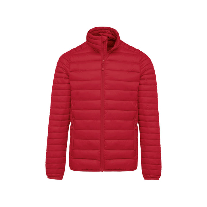 Doudoune manches longues rouge personnalisée pour homme