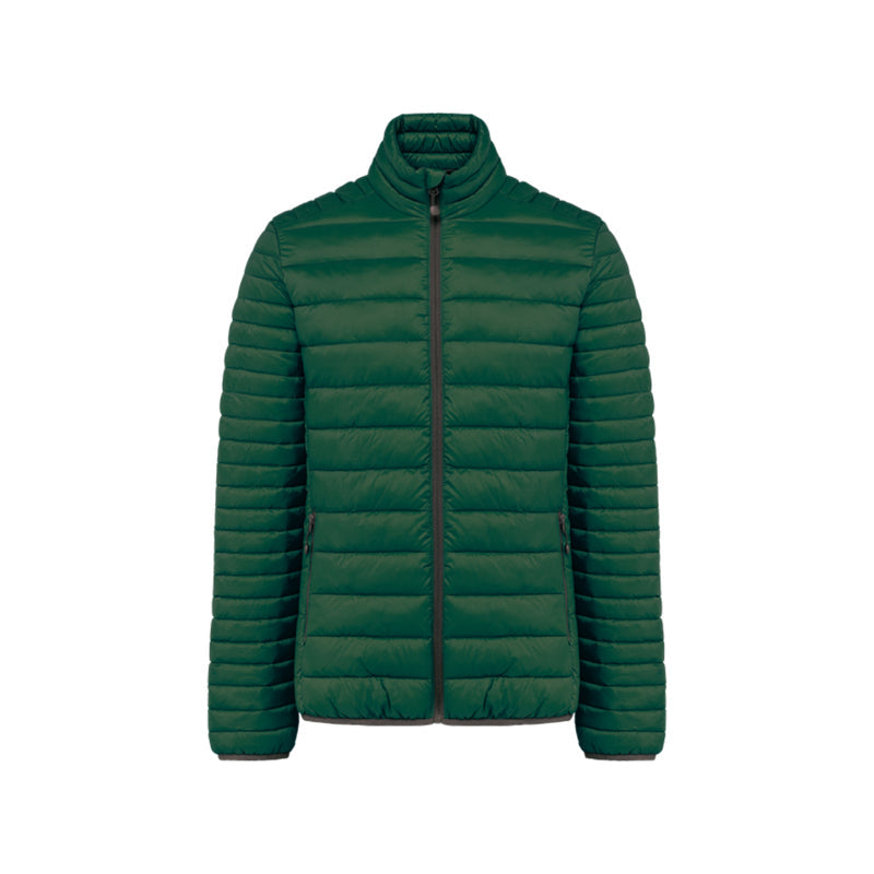 Doudoune manches longues vert personnalisée pour homme