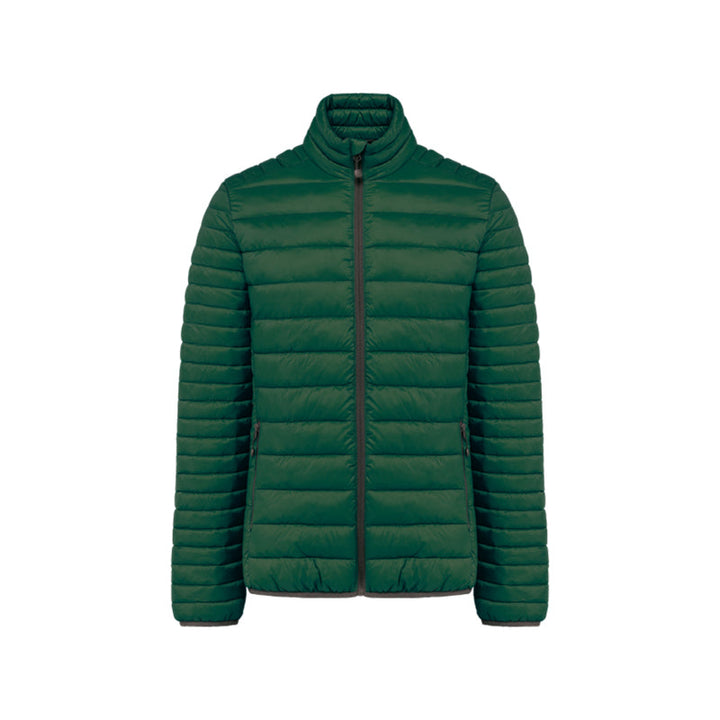 Doudoune manches longues vert personnalisée pour homme