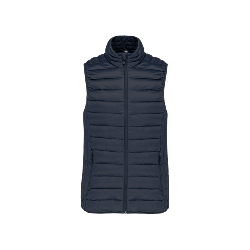 Doudoune sans manches bleu marine personnalisée pour femme