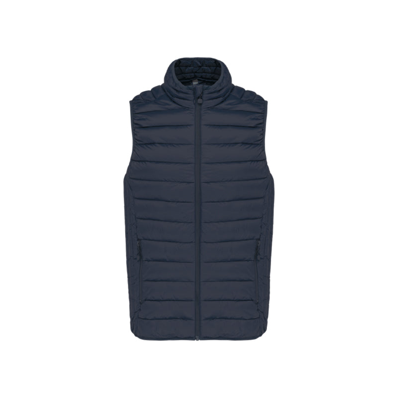 Doudoune sans manches bleu marine personnalisée pour homme