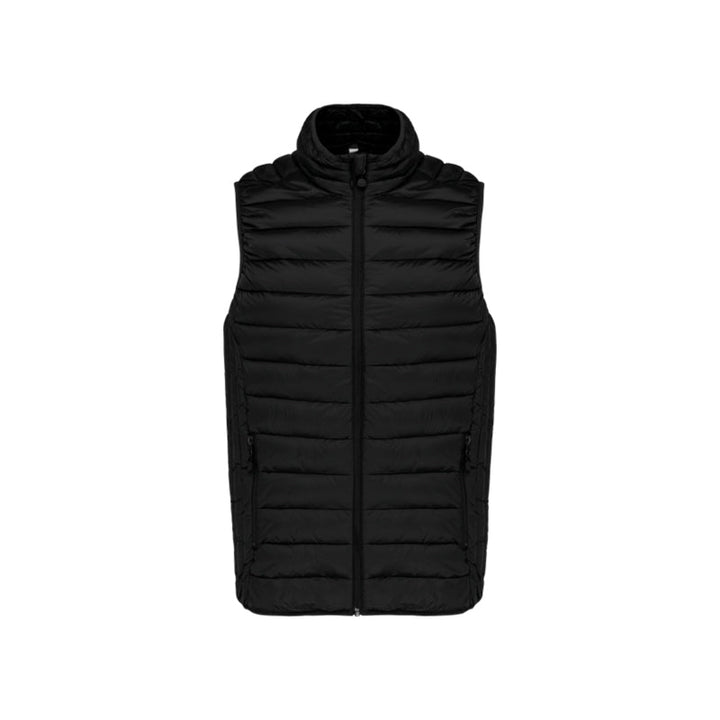 Doudoune sans manches noir personnalisée pour homme