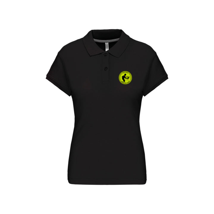 Polo manches courtes Douvres Tennis de Table pour femme noir