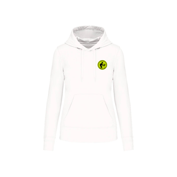 Sweat-shirt à capuche Douvres Tennis de Table pour femme blanc