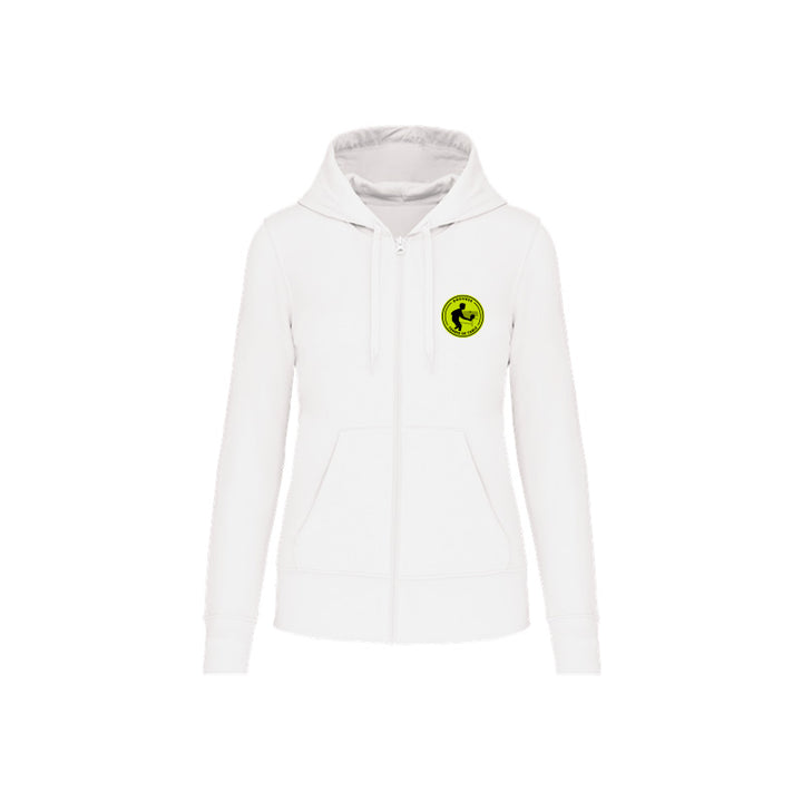 Sweat-shirt zippé Douvres Tennis de Table pour femme blanc