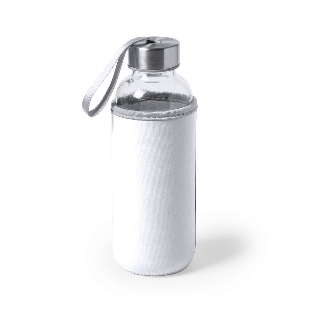 Gourde manchon blanc personnalisable