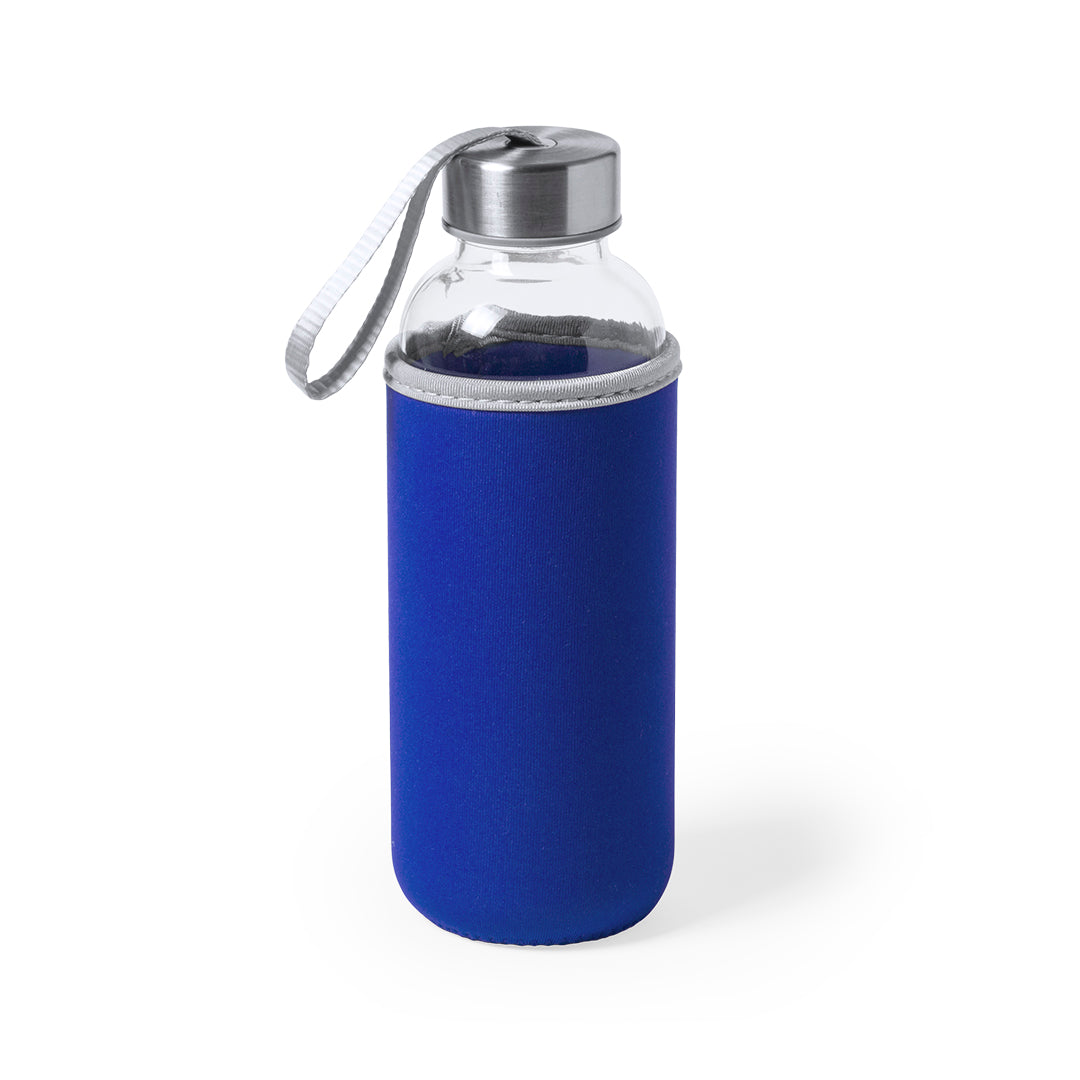 Gourde manchon bleu roi personnalisable