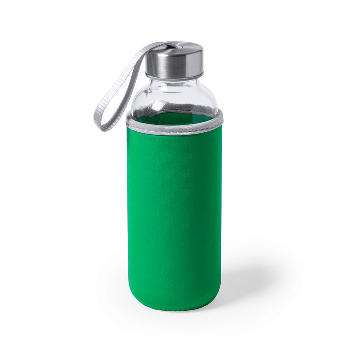 Gourde manchon vert personnalisable