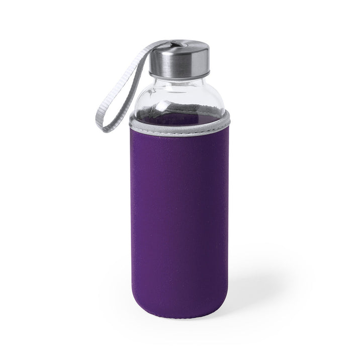 Gourde manchon violet personnalisable