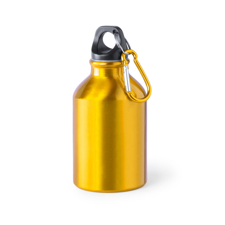 Gourde mousqueton jaune personnalisable