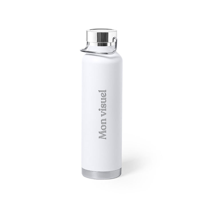 Gourde thermique blanc personnalisée