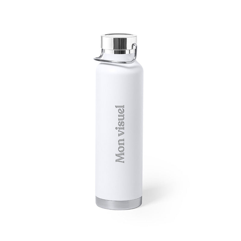 Gourde thermique blanc personnalisée