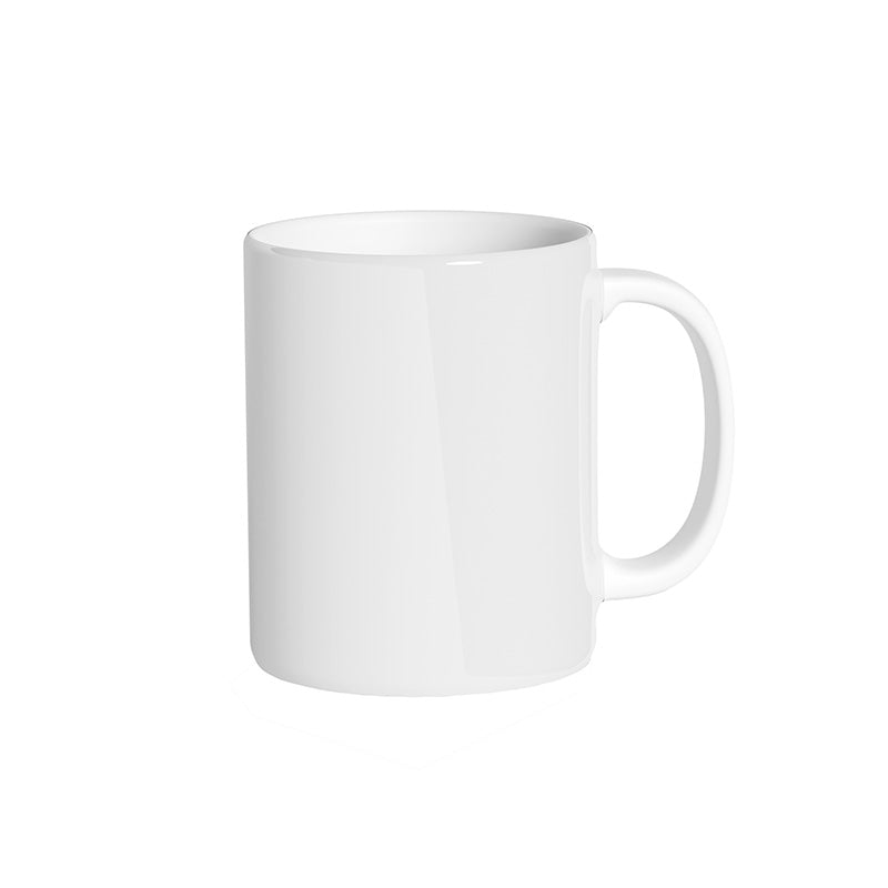 Mug blanc avec marquage logo haute qualité visuelle