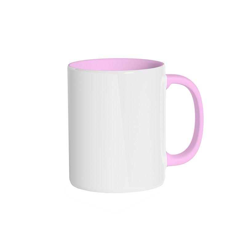 Mug rose personnalisable avec un logo