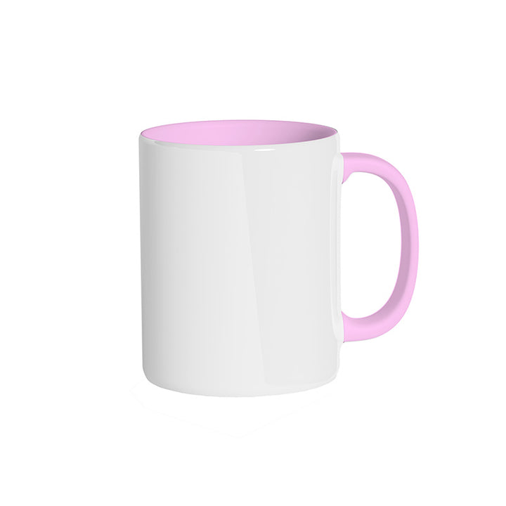Mug rose personnalisable avec un logo