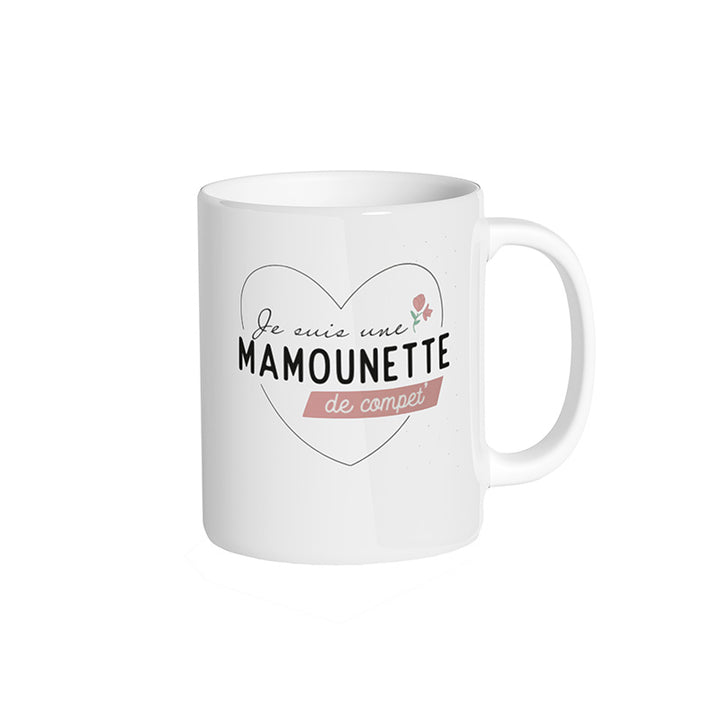 Mug blanc "Je suis une mamounette de compet'"