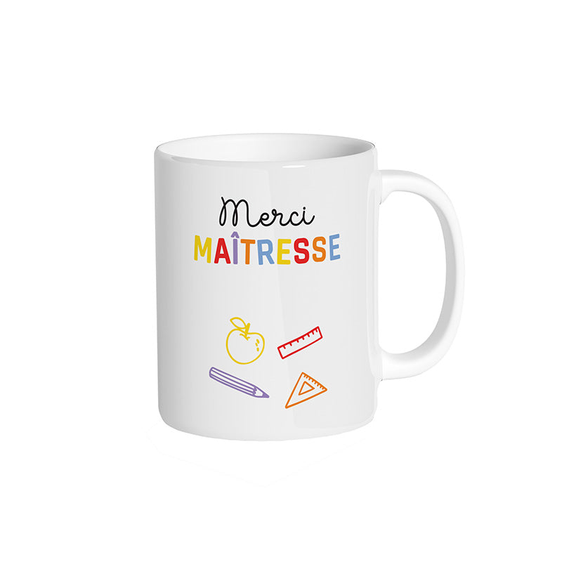 Mug blanc "Merci Maîtresse"