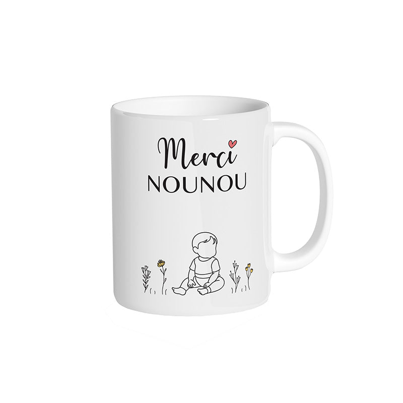 Mug blanc "Merci Nounou"